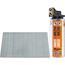 TIMco Paslode 16mm IM65 Galvanised Straight Brads 2,000 2 x Fuel Cells, Silver