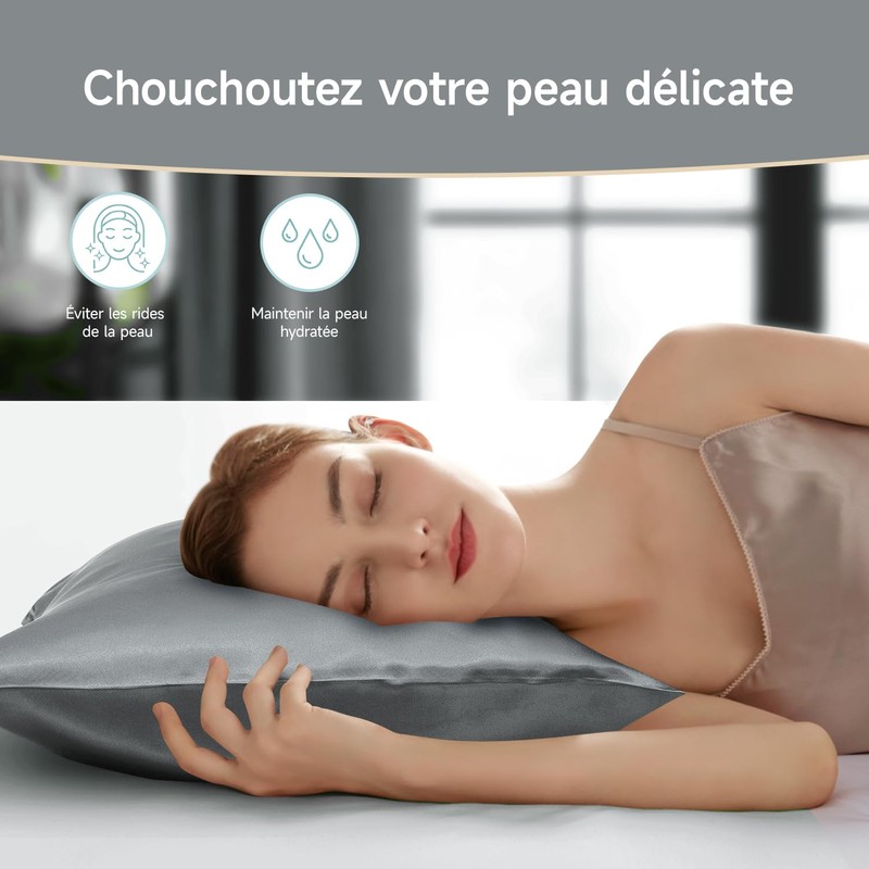 Pillowcase 60 x 60 cm Satin Very Soft 2 Pieces