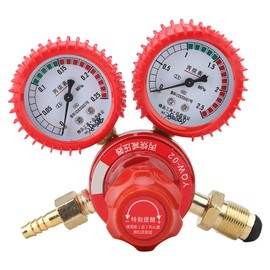 EVTSCAN Pressure Gauge, YQW-02 Zinc Alloy Propane Regulator Welding Cutting Parts Propane Pressure Reducer Valve Meter