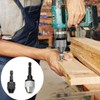 2Pcs Keyless Drill Chuck Adapter Set Convert Hex Shank to