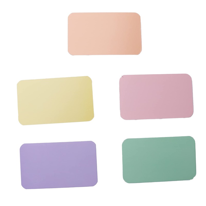 Sowaka 100 Pcs Mini Cards Blank Colorful Round Corner Cardboard
