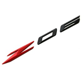 1Pc Z06 Emblems 3D Badge Nameplate Letter Compatible with 2023-2024 C8 85623536 OEM Size (Black Red)