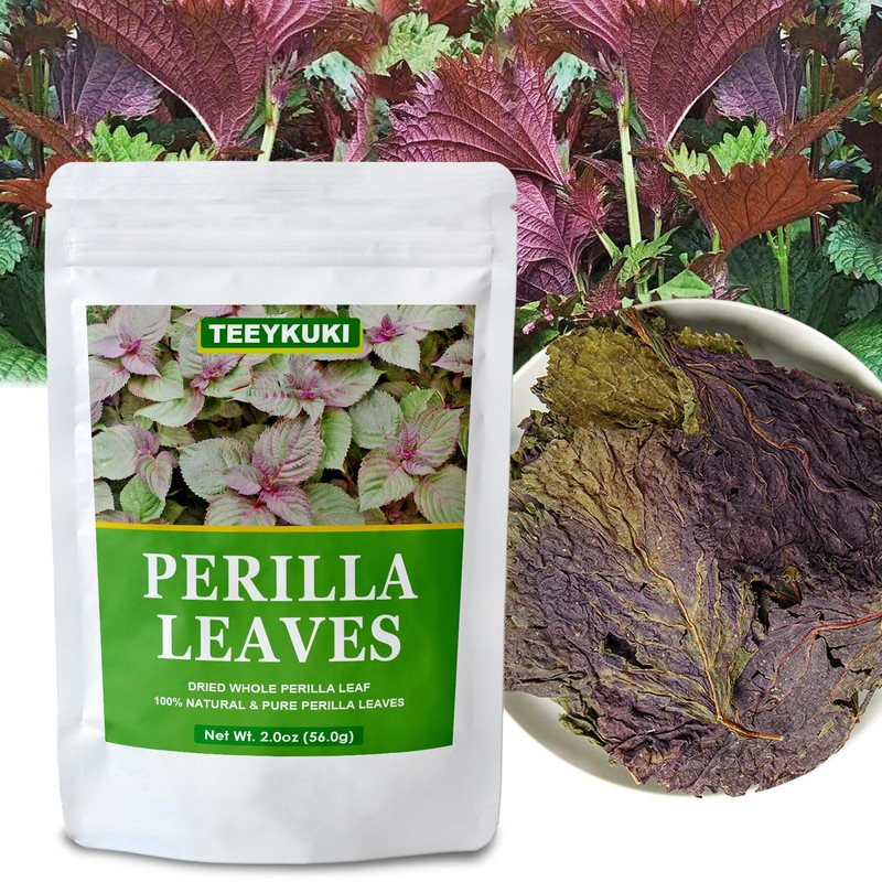 Natural Dried Whole Perilla Leaf, 2.0oz(56.0g), Dried Premium Perilla Leaf