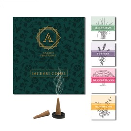 Aakriti Masala Incense Cones Natural for Meditation,Aromatherapy & Yoga - 80 pcs Sensuality, Relaxing, Energising, Refreshing, Meditation, Ritualistic Fragrance (Set 1)