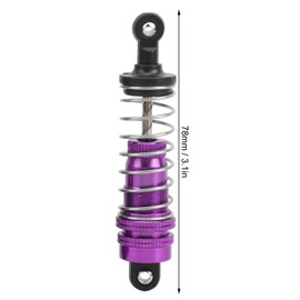 Pack of 4 RC Car Shock Absorbers, Durable Shock Absorber Damper RC Upgrade Replacement Accessories for WLtoys 144001 1/14 RC Car (Purple)