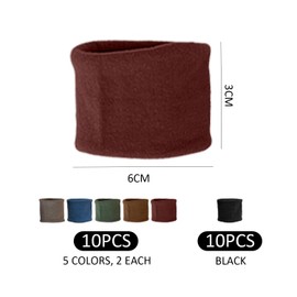 20 Pieces Of Solid Color Hair Ropes, Girls' Headwear, Ponytail Holders, Elastic Hair Ropes, Simple Hair Accessories, Hair Decoration