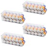 SCAVATA 4 Pack Tall Skinny Can Organizer for Refrigerator, Stackable
