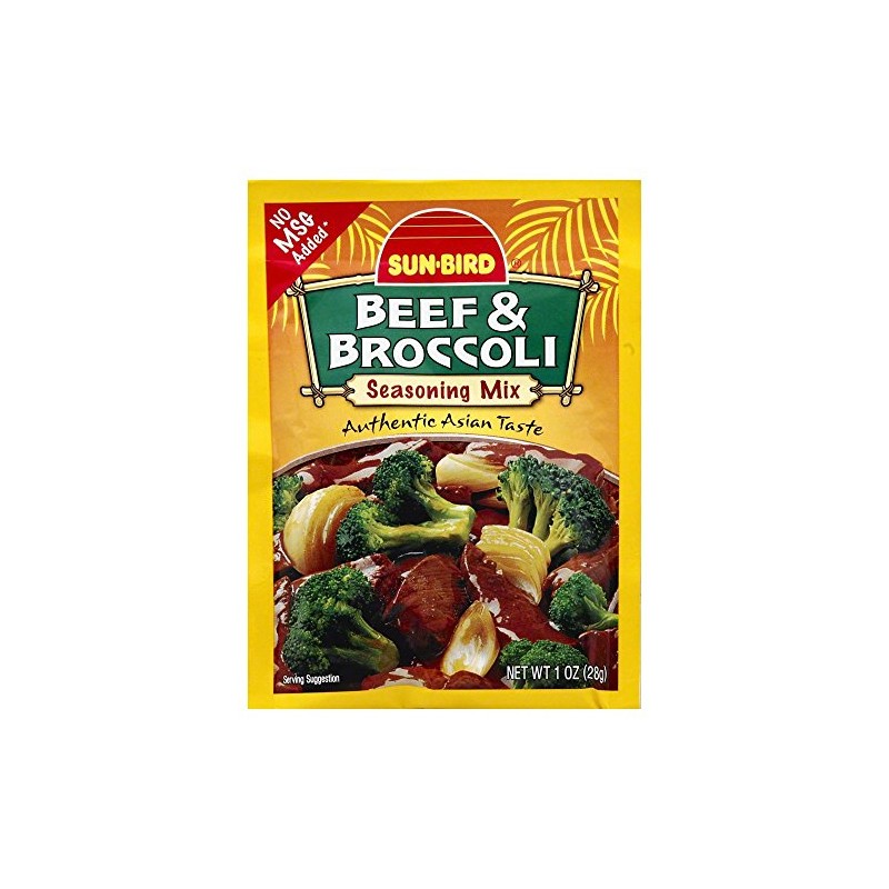 Sunbird Seasoning Beef & Broccoli 1.0 OZ(Pack of 4)4