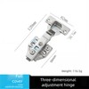 2pcs Fully Covered American Style 105 Degree Frameless Cabinet Hinges,