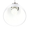 LED Universum "Steve" Pendant Light, Metal White with Silver Base,