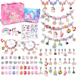 Girls Gifts for 5 6 7 8 9 10 Year Old Girls, Girls Charm Bracelet Making Kit for 4 5 6 7 8 9 Year 0ld Girls Toys for Girls Ages 8 9 10 11 12 DIY Jewellery Making Kit for Kids Gifts for Teenage Girls