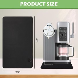 Sliding Pad for Ninja Swirl by Creami Ice Cream and Soft Serve Maker NC701， Ice Cream Machine Slider Mat with Storage Strap & Silicone Tie，Quickly Slide Accessories for Ninja Swirl Creami Maker