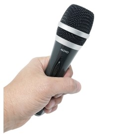 Movo MV-M1 Dynamic XLR Cardioid Handheld Vocal Microphone for Performances, Instruments, & Live Recording