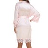 Women's Silky Bride Bridesmaid Robes Satin Kimono Bridal Party Bathrobe