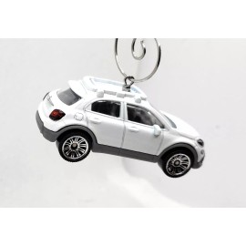 Handmade Christmas Ornament for 2016 Fiat 500X White