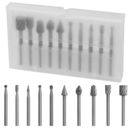 Unbranded 10Pcs Diamond Burr Bits Drill Set Rotary Multi Tool Accessories Kit For Dremel