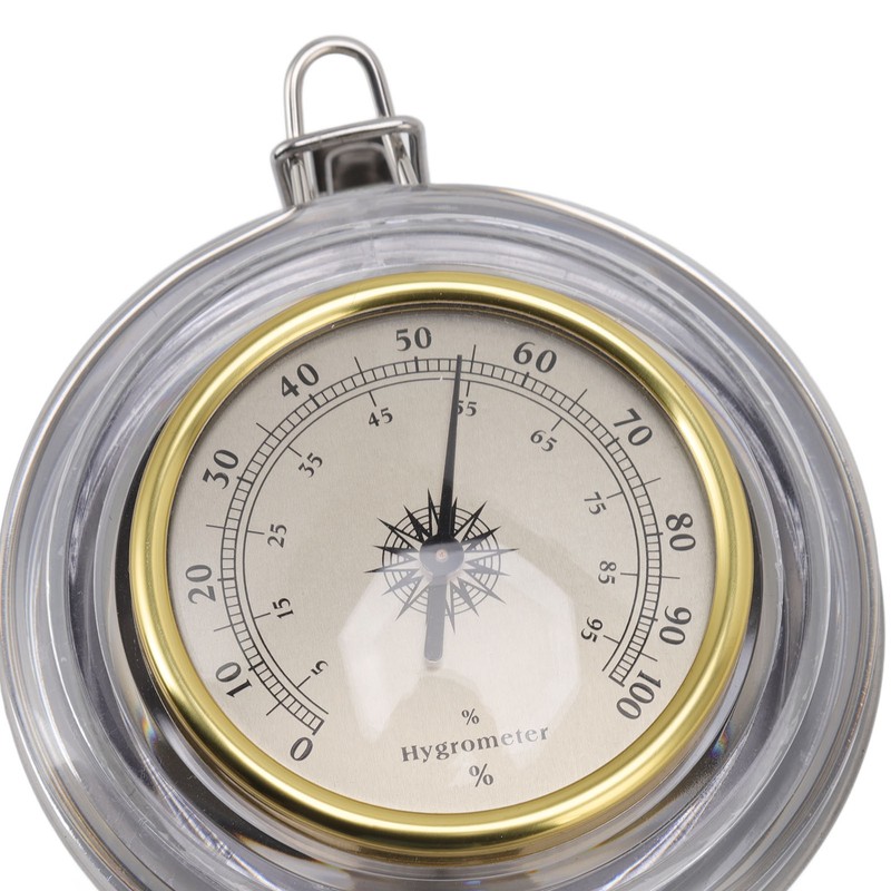 Cigar Jar Stainless Steel Silicone Ring with Hygrometer Waterproof Sealed