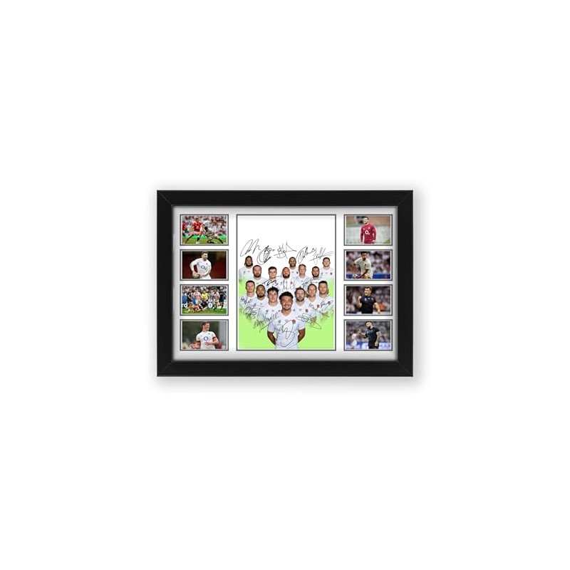England Rugby Poster Print - Limited Edition Autograph World Cup