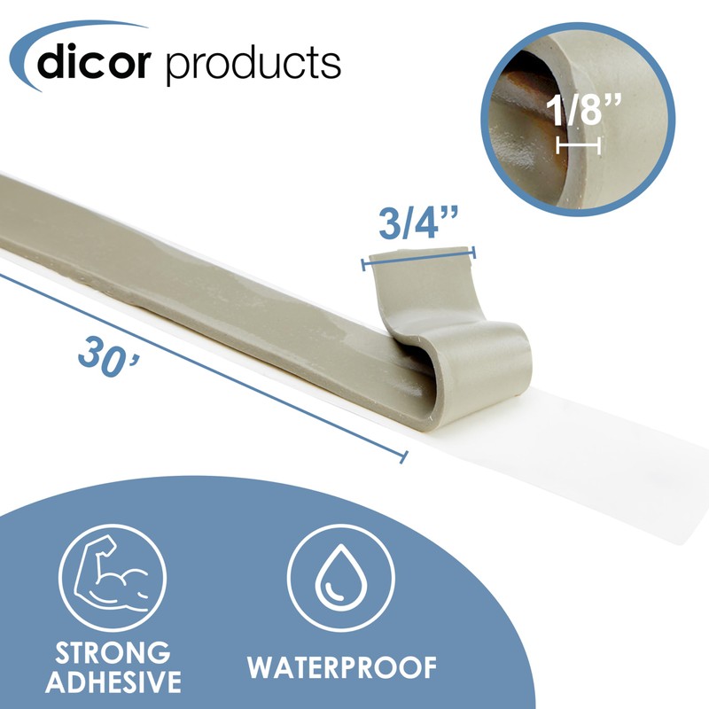 Dicor BT-1834-1 Butyl Seal Tape - 1/8" x 3/4" x