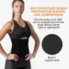 AOOWU Waist Trainer Corset, Postpartum Belly Wrap, C Section Recovery