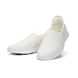 Meninos Signature Women's Slip On White - Size 9W