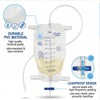 5 Urine Leg Bags 750 ml with 45 cm Hose