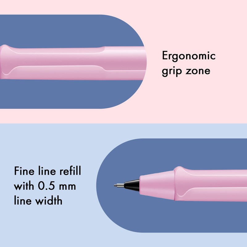 LAMY safari lightrose - Mechanical Pencil with ergonomic grip &