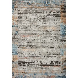 Loloi II Bianca Collection BIA-07 Ash/Multi 3'-4" x 5'-7" Accent Rug