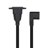 Strhowill IEC320 C13 to C14 Power Cable, 0.6m/1.96ft, 90-Degree