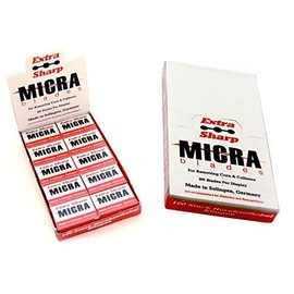 MICRA Callus Shaver Replacement Blades For Removing Corn&Calluses 100 Blades Per Display
