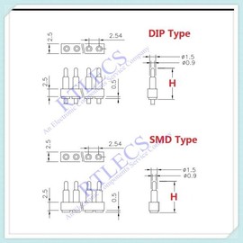 2피스 수 스프링 장착 포고 핀 커넥터 단일 행 2.54MM 피치 3 4 5 6 7 8 10 위치 TH DIP SMD 패드 [15 Height 14.0 MM] 2-Piece Male Spring-Loaded pogo Pin Connector Single Row 2.54MM Pitch 3 4 5 6 7 8 10 Position TH DIP SMD Pad [15 Height 14.0 MM]