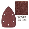 Kozelo Pack of 25 Mouse Sander Detail Sandpaper - [40