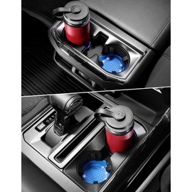 JOYTUTUS Car Cup Holder Coaster, Universal Car Cup Holder Insert, 2 Pcs Universal Anti-Slip Shockproof Car Coasters for Cup Holders, Car Accessories for Car, SUV, Truck