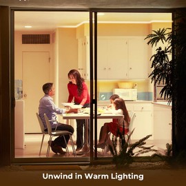 Govee Warm White LED Strip Lights, Bright 300 LEDs, 3000K Dimmable Strip Lights with Control Box, 16.4 Feet for Bedroom, Kitchen Cabinets, Living Room, ETL Listed Adapter Included