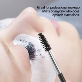 Desenda 3 PCS Eyelash Brush Portable Eye Brush Eyebrow Brush Reusable for Eyelash Extension Makeup, Lifting Eyebrow (Black)