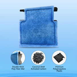 pewyoke Aquarium Filter Cartridge Replacement Rite-Size A Filter Cartridges 4 Pack Compatible with Power Filters 75/100