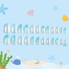 Kawyehu 72PCS Press on Nails for Kids 3 PACK Almond