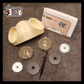 Naked Buck Head LARGE - 150"-180" Deer Head Antler Magnetic Mounting System Kit