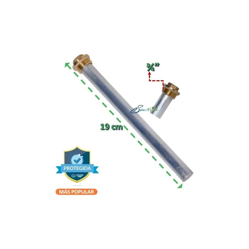 Kit Barra Magnesio, Empaques Y Conos Para Solar De 15tubos