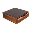 Teicui Tempered Glass and Natural Wood Coffee Pod Drawer Organizer