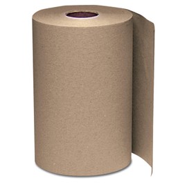 Windsoft 108 Nonperforated Paper Towel Roll, 8 x 350ft, Brown, 12 Rolls/Carton (WIN108)