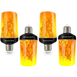 Bestview LED Flame Effect Light Bulbs (4 Pack)