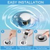 Sink Plug for 34-40 mm Drain Drain Pack of 2