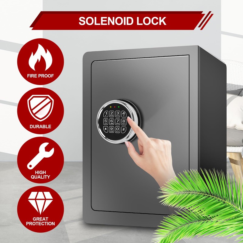 Gun Safe Lock with Solenoid, Saf e Box L ock