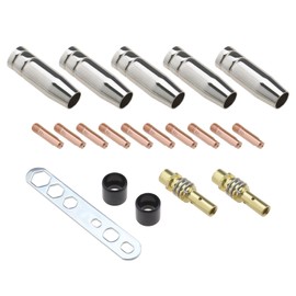 SING F LTD Set of 20 Nozzles Contact Tips Holder Welding Torch Accessories for MIG/MAG Welding Torch MB14 / 15 ML1500 G15 SB15 EVO15 SB150 TBI150 ERGOPLUS15 Burneers