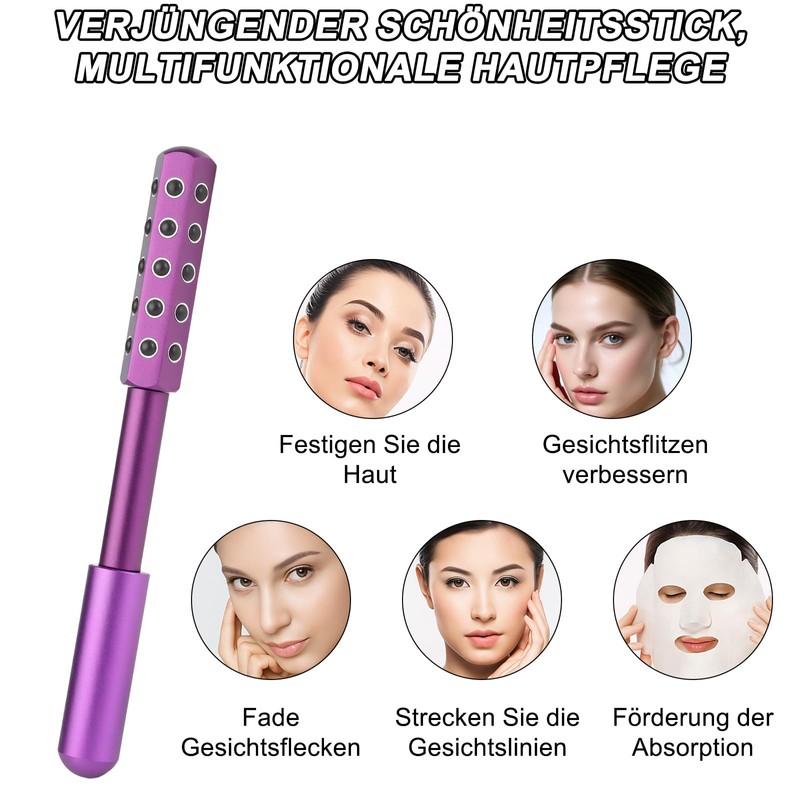 Gesichtsroller - Face, Lymphdrainage, Face Massager, Jade, Massagegerät, Face Roller,