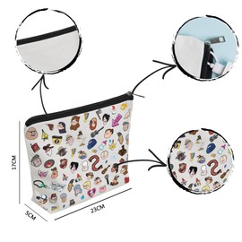 WZJHCL Falls Makeup Pouch Mystery Shack Cosmetic Bag Mysteries Survival Kit WDW Trip Storage Pouch Bag (Mystic Thing)