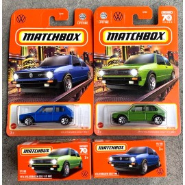 Matchbox 2024-23 Volkswagen Golf Mk 1:  Chose from Blue & Green Carded or P Grab - 2024 MBX Volkswagen Golf MK1 Power Grab (Green)