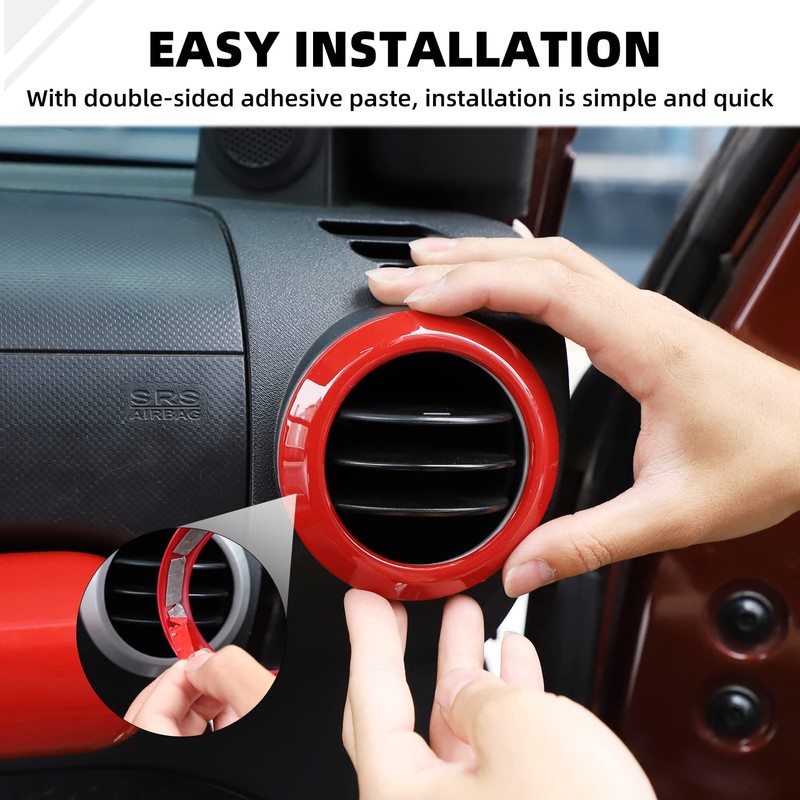 SQQP Carbon Fiber 14PCS Full Set Interior Trim Kit for