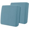 Hokway Stretch Couch Cushion Slipcovers Reversible Cushion Protector Slipcovers Sofa Cushion Protector Covers(Smokyblue,Small-2PC)